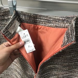 TAGS ON: Loft Tweed Skirt